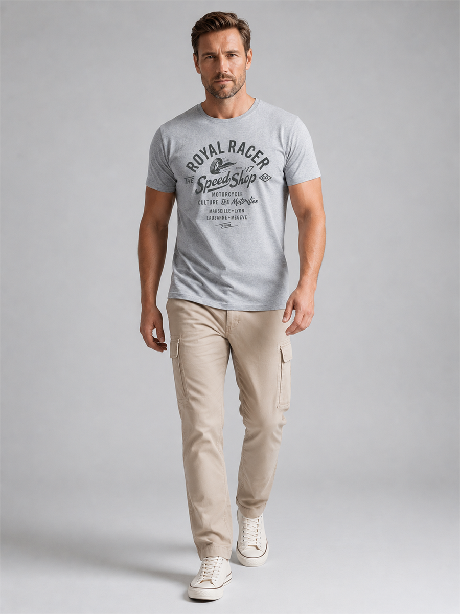 Футболка F711-06-700 grey melange