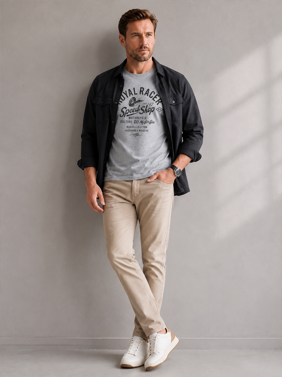 Футболка F711-06-700 grey melange