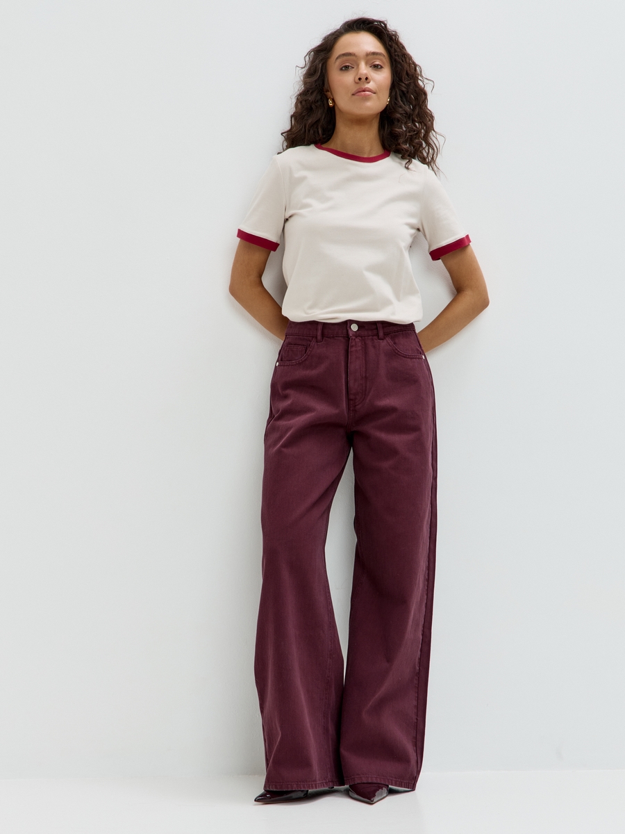 Джинсы жен. P622-0138 bordo