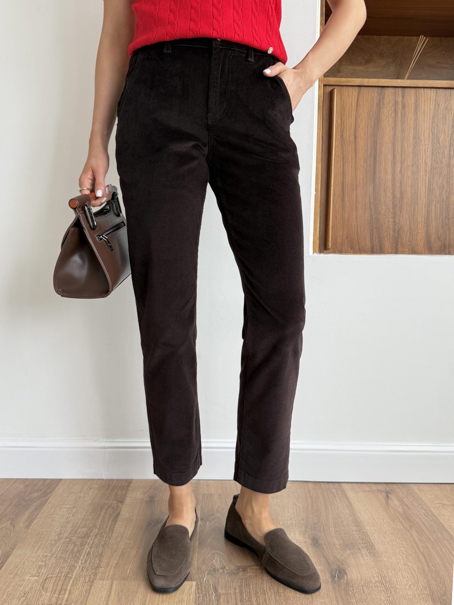 Брюки F622-08186 brown