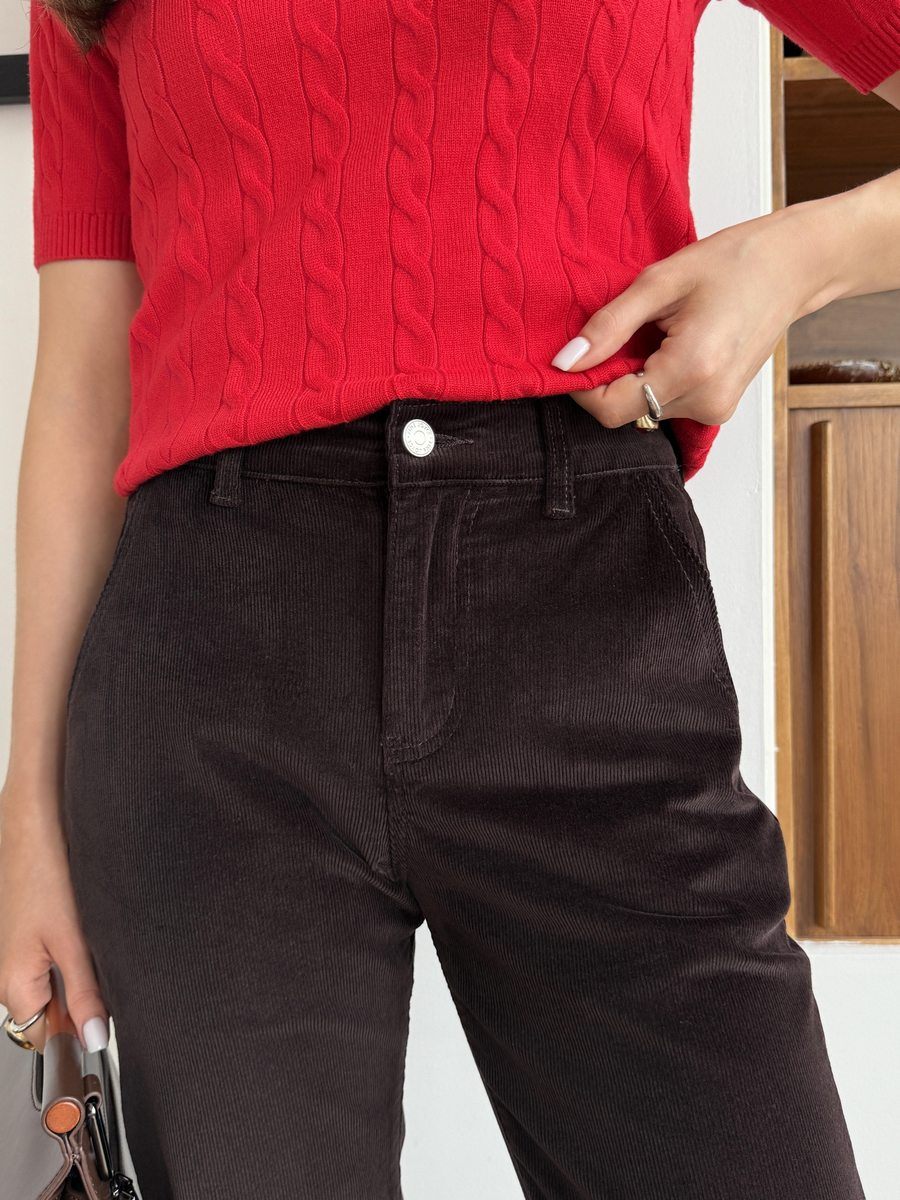Брюки F622-08186 brown