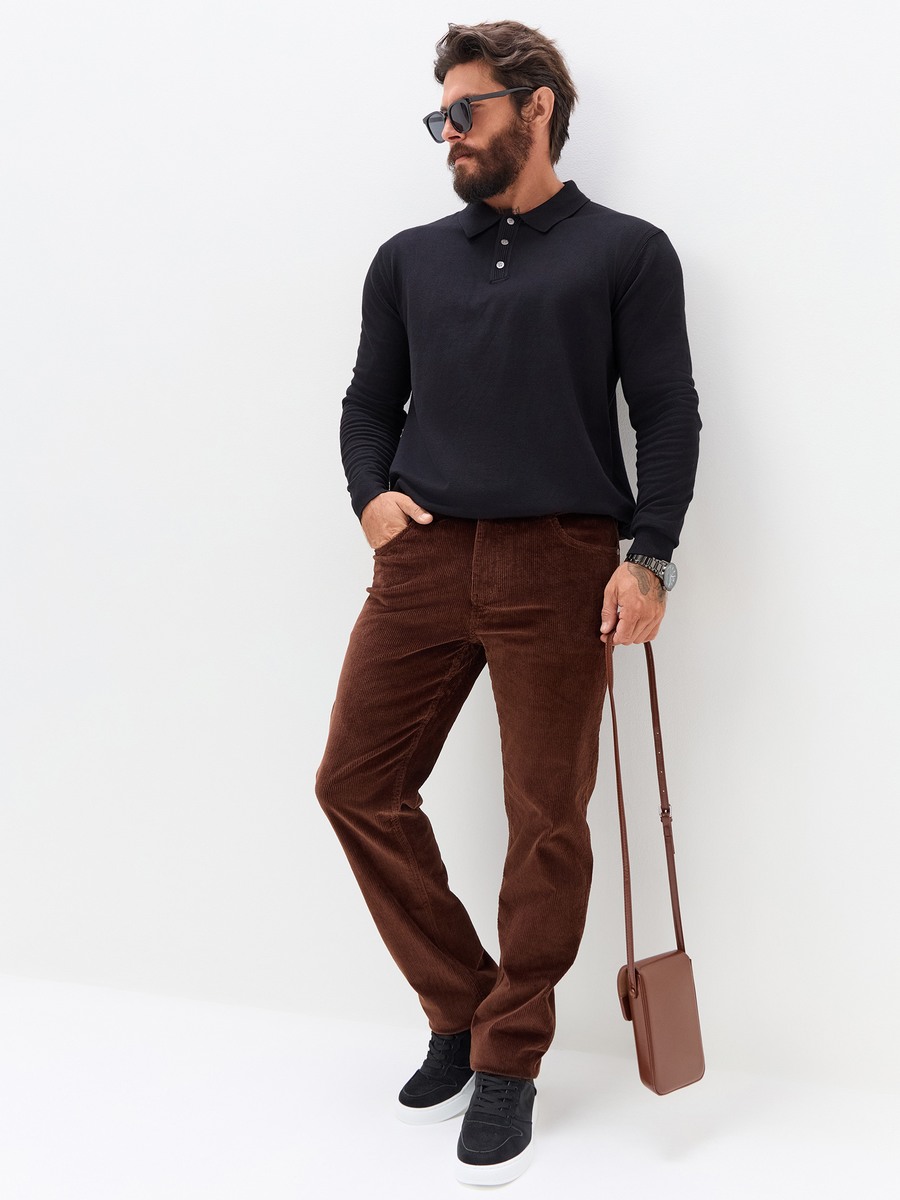 Брюки P621-08160 brown