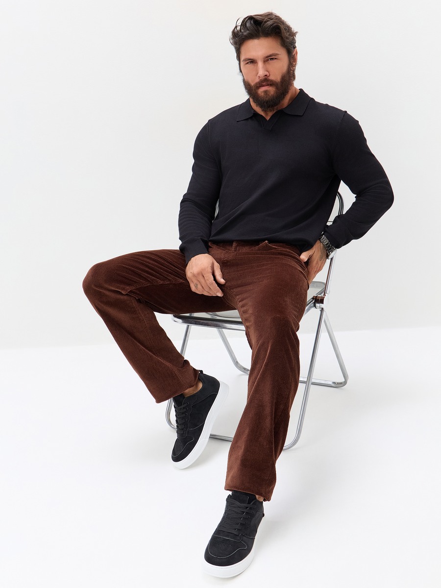 Брюки P621-08160 brown